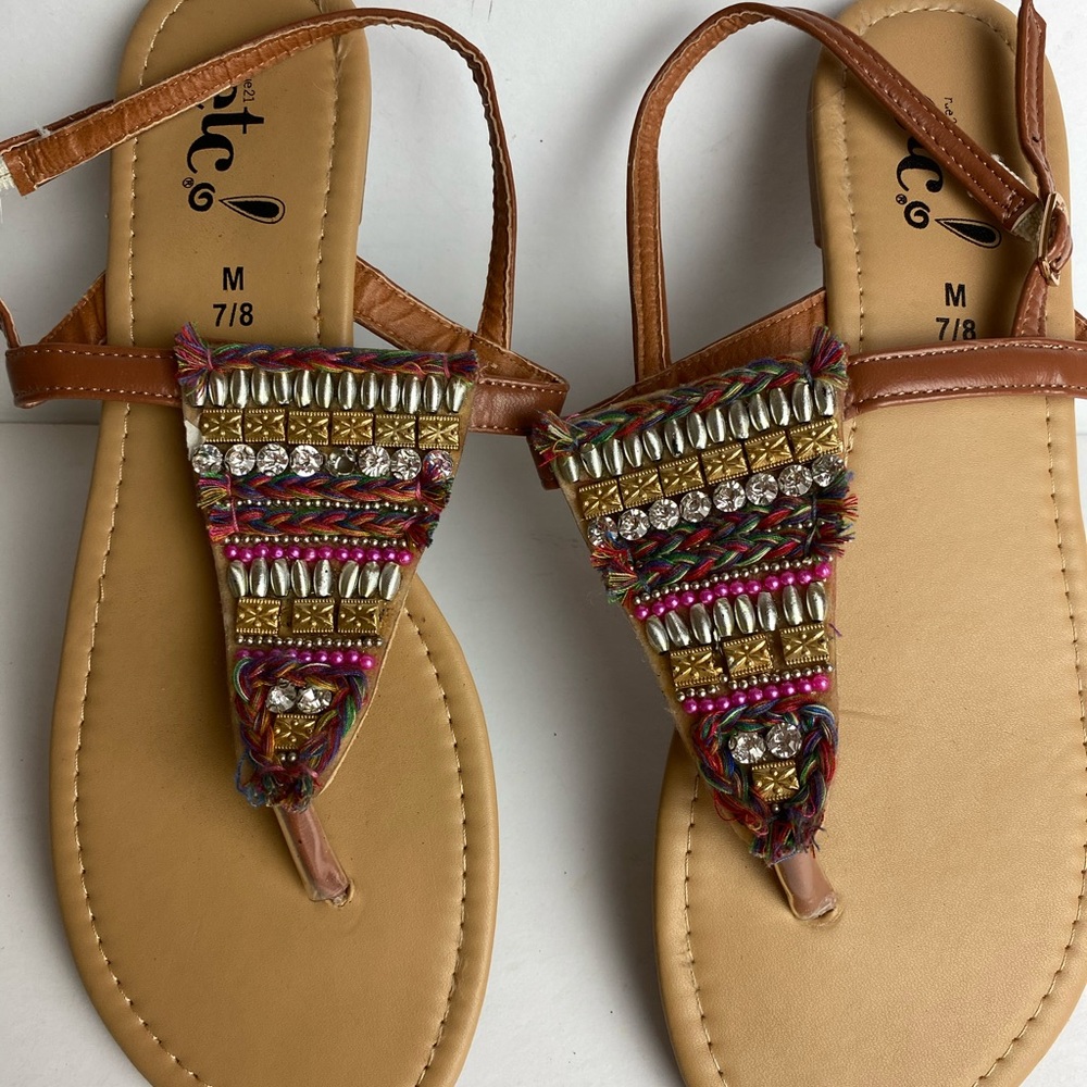 ETC! Women’s Multicolor Sandals Size 7/8